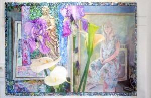 “Spirit, Art, Nature, & Love” completed & on studio wall. Saturday 24 October 2009