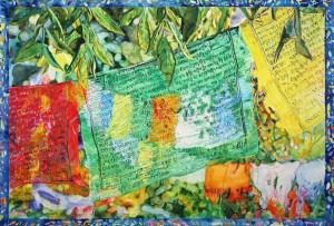 "New Prayers Old Prayers" - watercolor on paper 167 x 113cm - 65.75 x 44.5 in. - 2010