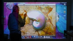 Joseph drawing in a new painting - September 23, 2011