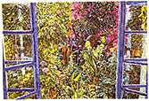 Scale of Scene From a Life: The Open Window for Cyril Wood watercolor
