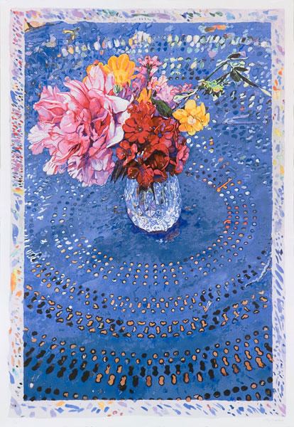 Mandala Bouquet II <br />
                lithograph <br />
                27 x 40 in. - 67,5 x 100 cm<br />
                2005<br />